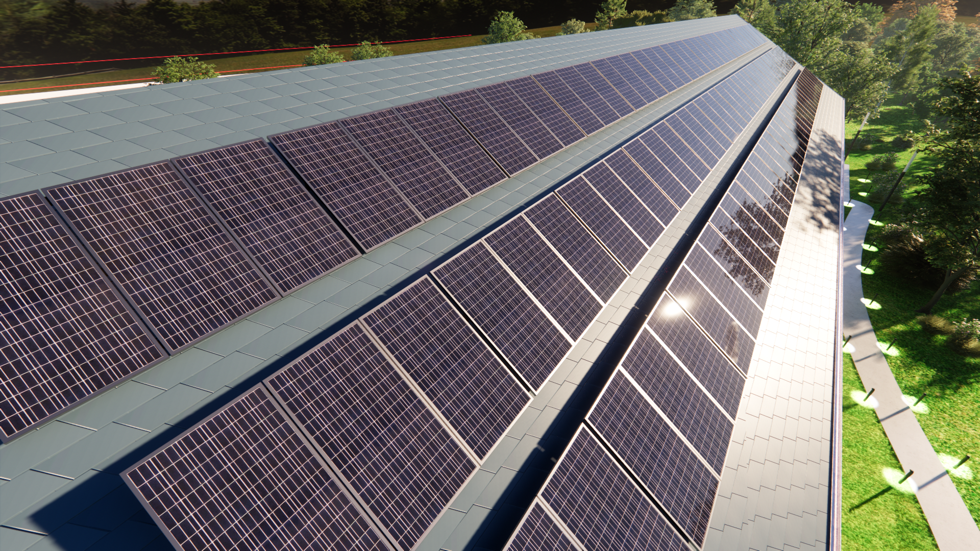 Rooftop solar at Ken Sargent House